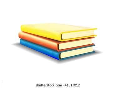 Vector illustration of books