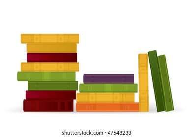 vector illustration of books