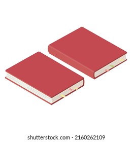 Vector Illustration, Illustration of books with sticky notes
