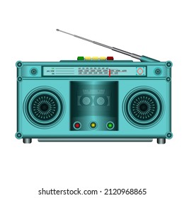 vector illustration, BOOMBOX, 90's nostalgia