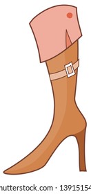 Vector illustration of a boot