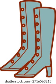Ilustración vectorial de Boot recolorable