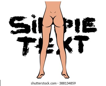 Vector illustration with booty and board.
