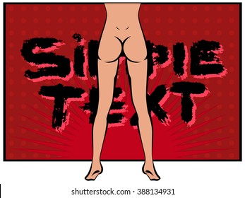 Vector illustration with booty and board.