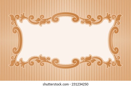 Vector illustration border old fashioned style