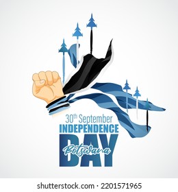 vector illustration for Botswana happy independence day.