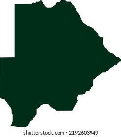 Vector Illustration of Botswana map