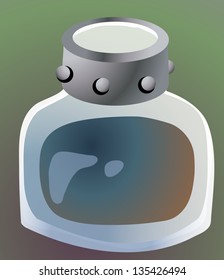 Vector illustration of a bottle