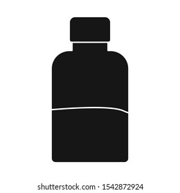 Vector illustration of bottle and aloe logo. Graphic of bottle and gel stock vector illustration.