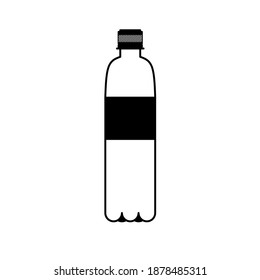 Vector illustration of a bottle or drinking place 
Suitable to serve as a drinking icon