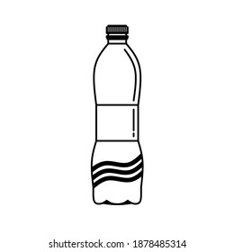 Vector illustration of a bottle or drinking place 
Suitable to serve as a drinking icon