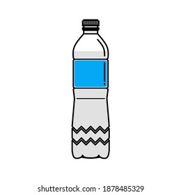 Vector illustration of a bottle or drinking place 
Suitable to serve as a drinking icon