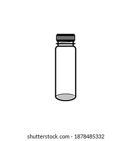 Vector illustration of a bottle or drinking place 
Suitable to serve as a drinking icon