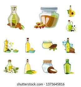 Vector illustration of bottle and glass  sign. Set of bottle and agriculture stock vector illustration.