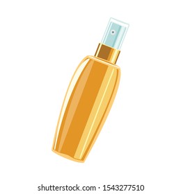 Vector illustration of bottle and perfume symbol. Web element of bottle and vial stock vector illustration.