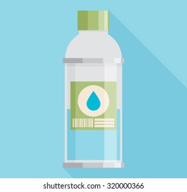 Vector Illustration of bottle of water