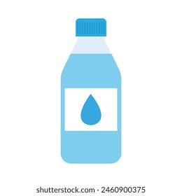 vector illustration of bottle of water, flat style