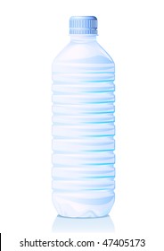 Vector illustration bottle water  Gradient only  A series images  Visit my portfolio for finding others realistic vector images bottles
