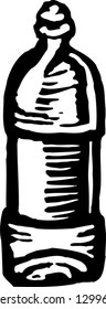 Vector illustration of bottled water