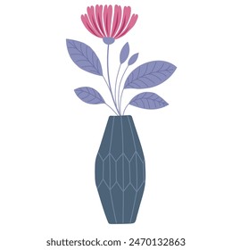 Vector Illustration of Bouquet in the Vase.