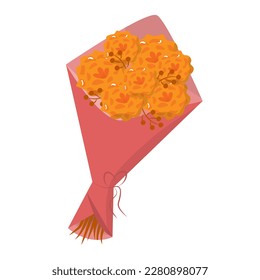 Vector illustration bouquets of flowers. Design template. Happy Womens Day March 8. Flat vector illudtration. Beautiful romantic flower. floral bouquets, flower compositions. Present, gif