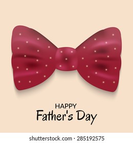 Vector illustration of Bow for Happy Father's Day.