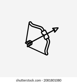 Vector illustration of bow icon