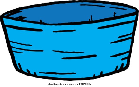 Vector illustration of a bowl
