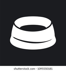 Vector illustration of a bowl for feed
