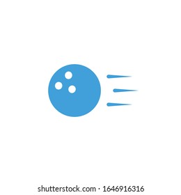 
Vector illustration, bowling icon template
