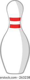 vector illustration bowling pine object