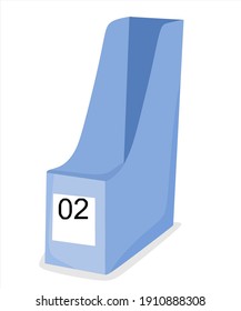 Vector illustration of a box file for storing important documents