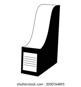 Vector illustration of a box file for storing important documents