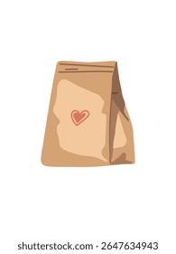Caja de Ilustración vectorial con comestibles