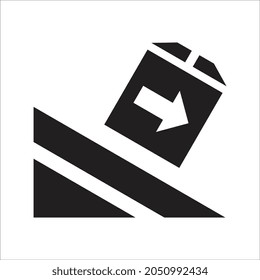 Vector illustration of box packaging delivery icon
