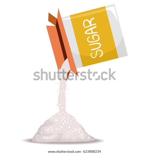 砂糖を注ぐ箱のベクターイラスト のベクター画像素材 ロイヤリティフリー