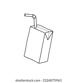 vector illustration of boxed drinks