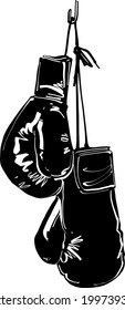 ilustración vectorial del luchador boxeador