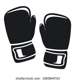 Vector illustration boxing gloves icon