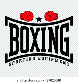 Vector illustration of Boxing with  gloves icon