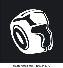 Vector illustration boxing helmet icon