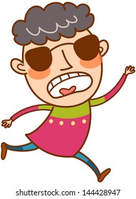 Vector illustration of a boy