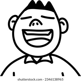 vector illustration of boy cartoon