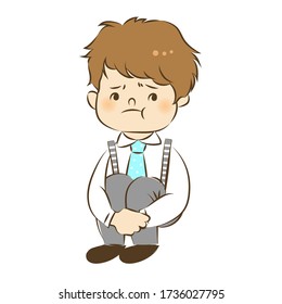 vector illustration of boy character 22