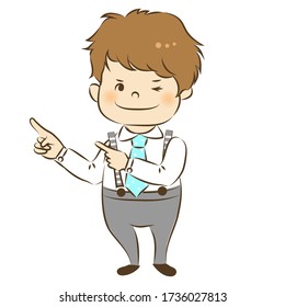 vector illustration of boy character 30