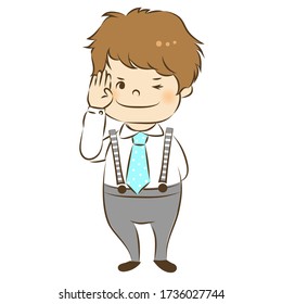 vector illustration of boy character 9