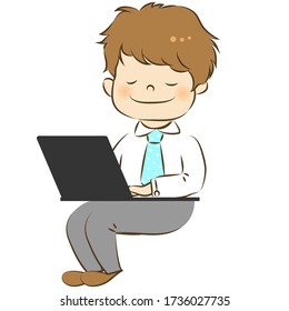 vector illustration of boy character1