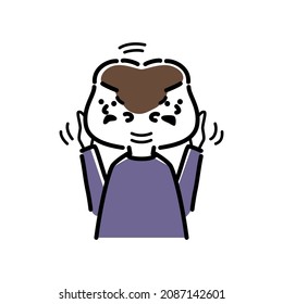 Ilustración vectorial de la fijación de niños.