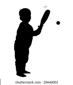 vector illustration boy play baseball