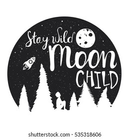 Moon Child Images, Stock Photos & Vectors | Shutterstock